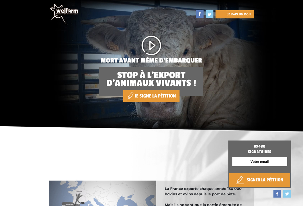Site de la pétition