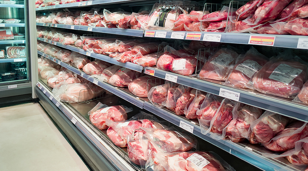 viande dans un supermarché en Allemagne
