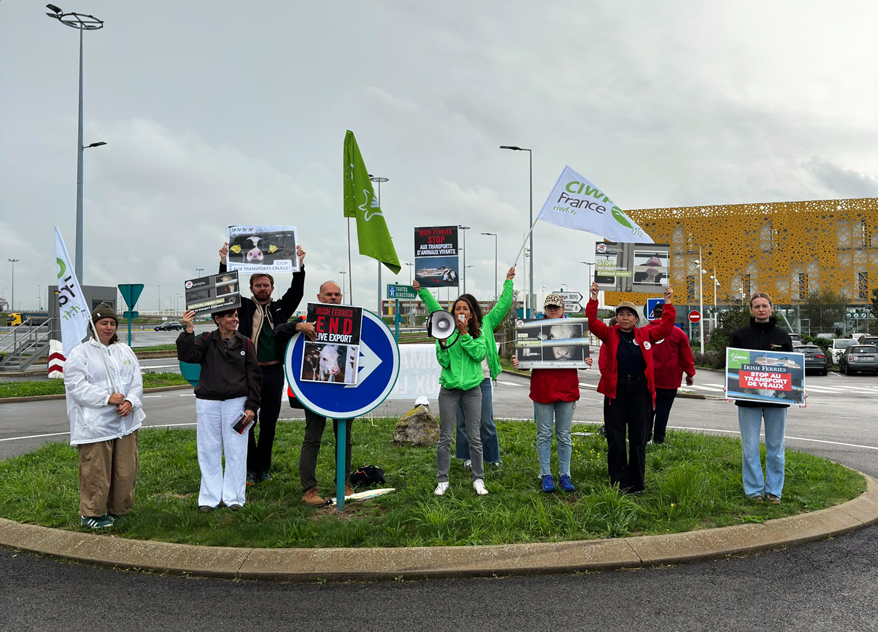 manif Irish Ferries à Calais Manifestation contre Irish Ferries à Calais
